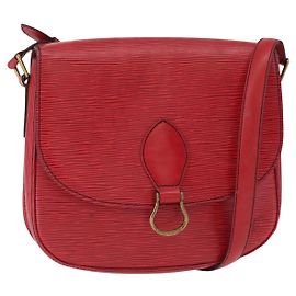 LOUIS VUITTON Borsa a Spalla Epi Saint Cloud GM Rossa M52197 LV Auth 154066 Rosso