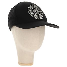 Chrome Hearts Cross Ball Horseshoe Trucker Cap Wool Black Auth 140397M Black