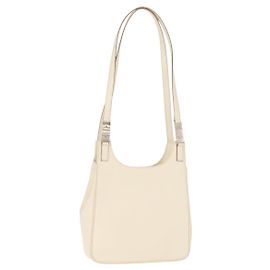 Salvatore Ferragamo Shoulder Bag Leather Black Silver Auth BA7335 Black Silvery