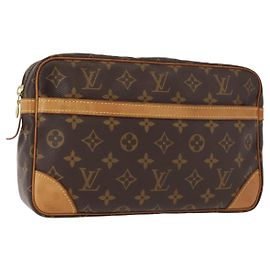 LOUIS VUITTON Pochette Compiegne 28 M51845 LV Auth am9433 Monogramme