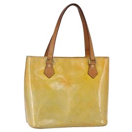LOUIS VUITTON Handtasche Houston Monogram Vernis Grau M91053 LV Auth 150702 Grau