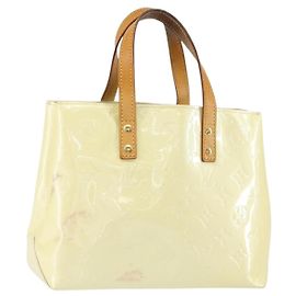 LOUIS VUITTON Handtasche Monogram Vernis Reade PM Perle M91336 LV Auth 150707 Andere