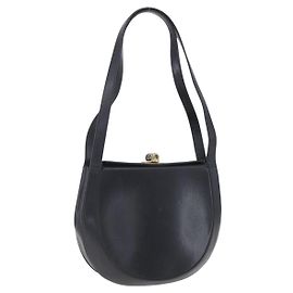Borsa a Spalla Salvatore Ferragamo in Pelle Nera e Oro Auth bs31188 Nero D'oro