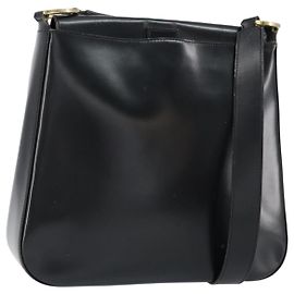Borsa a Spalla Christian Dior in Pelle Nera Oro Auth 152185 Nero D'oro