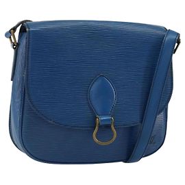 LOUIS VUITTON Borsa a Spalla Epi Saint Cloud GM Blu Toledo M52195 LV Auth BA7651 Blu