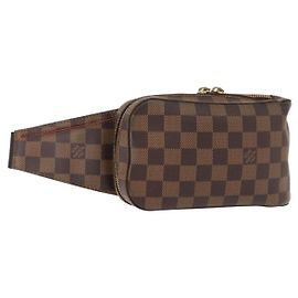 LOUIS VUITTON Bolsa de Ombro Geronimos Damier Ebene N51994 LV Auth 144535 Damier ebene