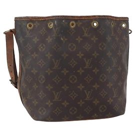 LOUIS VUITTON Monogram Petit Noe Shoulder Bag M42226 LV Auth 149034 Monogram