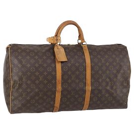LOUIS VUITTON Bolsa Boston Monogram Keepall 60 M41422 LV Auth BA6961 Monograma