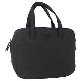 PRADA Sac à main en nylon noir Auth bs30539 Noir
