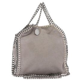 Autre Marque Stella MacCartney Chain Falabella Bag polyester Gray Silver 391698 Auth BA8008 Brown Silvery