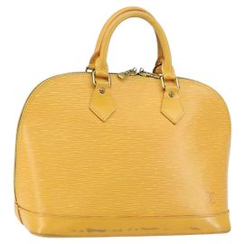 LOUIS VUITTON Borsa a Mano Epi Alma Gialla M52149 LV Auth 153501 Giallo