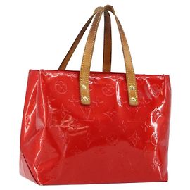 LOUIS VUITTON Monogram Vernis Reade PM Sac à Main Rouge M91088 LV Auth bs30698 Rouge