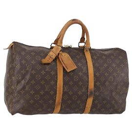 LOUIS VUITTON Bolsa Boston Monogram Keepall 50 M41426 LV Auth 152321 Monograma
