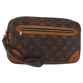 LOUIS VUITTON Pochette Marly Dragonne GM Monogram M51825 LV Auth ka482 Monogramme