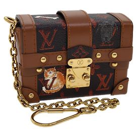 LOUIS VUITTON Monogram Catgram Essential Trunk Pouch M63892 LV Auth 29169SM Monogramme