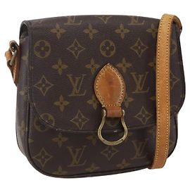 LOUIS VUITTON Bolsa de Ombro Monogram Saint Cloud MM M51243 LV Auth BA8107 Monograma