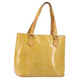 LOUIS VUITTON Handtasche Monogram Vernis Houston Beige M91004 LV Auth ka279 Beige