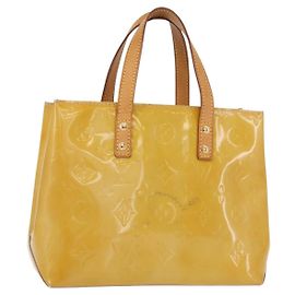 LOUIS VUITTON Sac à main Monogram Vernis Reade PM Beige M91334 LV Auth 155005 Beige