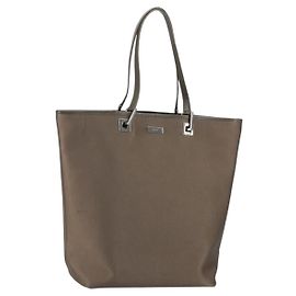 GUCCI Tote Bag Satin Brown Silver 002 1098 Auth bs30953 Brown Silvery