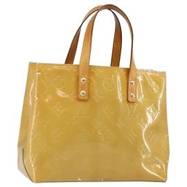 LOUIS VUITTON Handtasche Monogram Vernis Reade PM Beige M91334 LV Auth 143551 Beige
