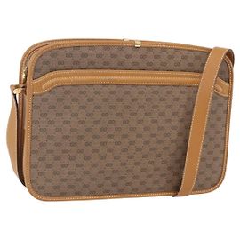 Gucci Borsa a Spalla Micro GG Supreme PVC Beige Oro 001 256 1308 Auth BA7785 Beige D'oro