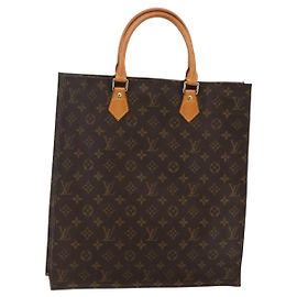 LOUIS VUITTON Bolsa Sac Plat Monogram M51140 LV Auth 143558 Monograma