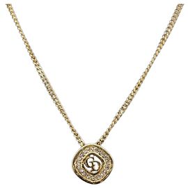 Collar Christian Dior metal dorado Auth sw1694 Dorado