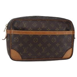 LOUIS VUITTON Clutch Compiegne 28 M51845 LV Auth BA6646 Monogramm