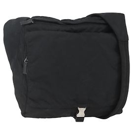 Borsa a Spalla PRADA Nylon Nero Argento Autentica 151621 Nero Argento