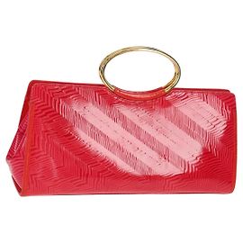 Sac à main Gianni Versace Émail Rose Or Auth 153747V Rose Doré