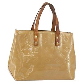 LOUIS VUITTON Sac à main Monogram Vernis Reade PM Noisette M91334 LV Auth BA8596 Noisette