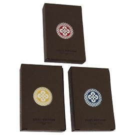 Juego de Cartas LOUIS VUITTON 3 Rojo Azul Amarillo LV Auth 114583SM Roja Azul Amarillo