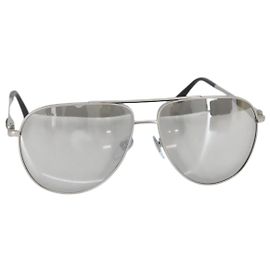 Bulgari Óculos de sol BVLGARI Plástico Cinza Prata Auth BA5675 Marrom Prata