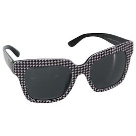 Dolce & Gabbana Occhiali da sole DOLCE&GABBANA Plastica Nera Auth BA5680 Nero