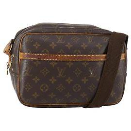 LOUIS VUITTON Bolsa de Ombro Monogram Reporter PM M45254 LV Auth ep12192 Monograma
