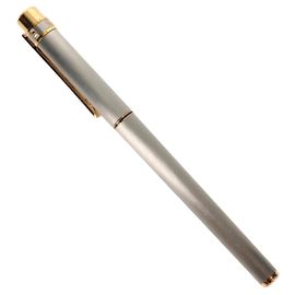 Pluma CARTIER Trinity metal Plata Oro Auth 148666M Plata Dorado