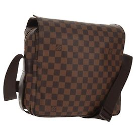 LOUIS VUITTON Bolsa de Ombro Naviglio Damier Ebene N45255 LV Auth bs31667 Damier ebene