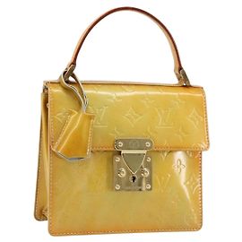 LOUIS VUITTON Monogram Vernis Spring Street Handtasche Grau M91029 LV Auth 155681 Grau