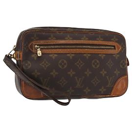 LOUIS VUITTON Pochette Marly Dragonne GM Monogram M51825 LV Auth ka803 Monogramme