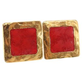 Céline CELINE Earring metal Gold Auth BA8720 Golden