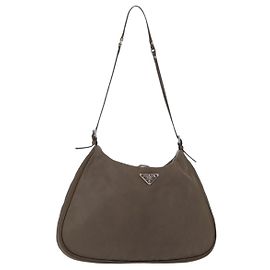Borsa a Spalla PRADA in Nylon Marrone Auth 153825 Marrone