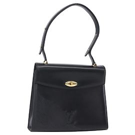 LOUIS VUITTON Bolsa Spartan em couro Epi Opera Line Preta M63942 Auth ep12059 Preto