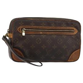 LOUIS VUITTON Pochette Marly Dragonne GM Monogram M51825 LV Auth BA7594 Monogramme