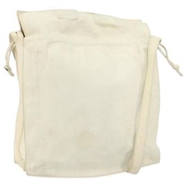 LOEWE Sac à épaule Anagram Cuir Blanc Auth 147902 Blanc