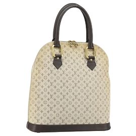 LOUIS VUITTON Mini Alma Haut Borsa a Mano Monogramma Khaki M92203 LV Auth th6528 Cachi