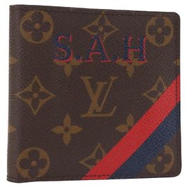 LOUIS VUITTON Monogram Portefeuille Marco NM Bifold Wallet LV Auth 143914 Monogram