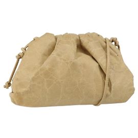 Autre Marque BOTTEGA VENETA Le Sac Pouch en Cuir Beige Auth bs29939 Beige