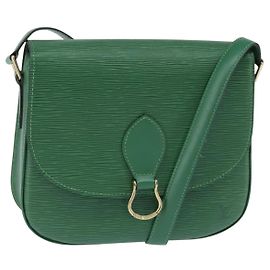 LOUIS VUITTON Bolsa de Ombro Epi Saint Cloud GM Verde M52194 LV Auth 147758 Verde