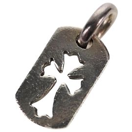 Charm croce ritagliata Tiny Cut Out in argento Ag925 Auth 136577M di Chrome Hearts Argento