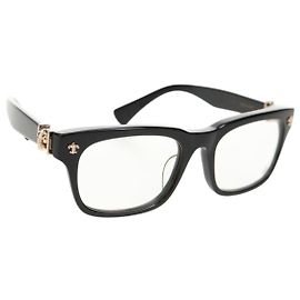 Chrome Hearts GITTIN ANY BS Flare Glasses plastic Black Auth 141196M Black